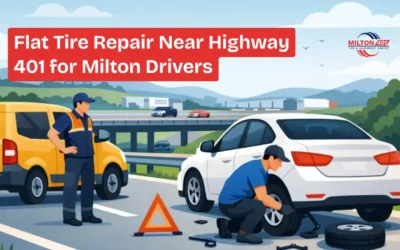 Flat Tire Repair Near Highway 401 for Milton Drivers