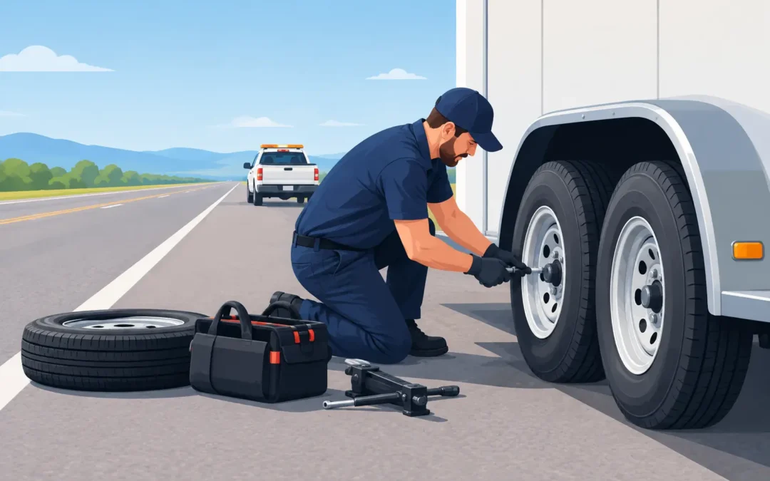 Trailer Tire Repair Near Highway When Minutes Matter